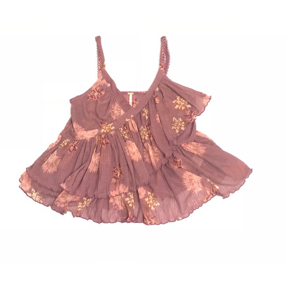 Free People Tops - Free People Floral Peasant Top